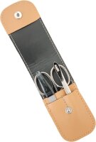 3-teiliges Solingen Maniküre Set mit Leder Etui,...
