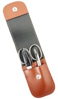 3-teiliges Solingen Maniküre Set mit Leder Etui,...