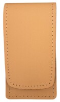 3-tlg Solingen Maniküre Set mit Etui echtes Leder Nagelschere; Beige