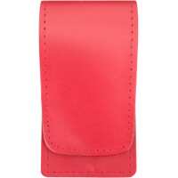 Solingen* Maniküre Set im Lederetui – Made in Germany – Nagelschere, Saphirnagelfeile (grob/fein), Pinzette zur Nagelhautpflege – Echtes Leder Rot