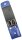 3-tlg Solingen Maniküre Set mit Etui echtes Leder Nagelschere; Royalblau