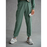 Damen Freizeitanzug Hausanzug Jogginganzug, Khaki/S/36