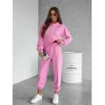 Damen Freizeitanzug Hausanzug Homewear Jogginganzug,  Rosa/M/38