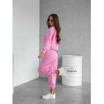 Damen Freizeitanzug Hausanzug Homewear Jogginganzug,  Rosa/M/38