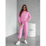 Damen Freizeitanzug Hausanzug Homewear Jogginganzug,  Rosa/M/38