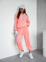 Damen Nicki Jogginganzug mit Kapuze Freizeitanzug; Aprikose/L/XL