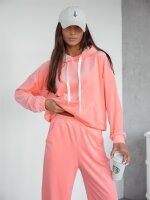 Damen Nicki Jogginganzug mit Kapuze Freizeitanzug; Aprikose/L/XL