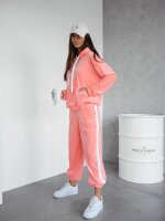 Damen Nicki Jogginganzug mit Kapuze Freizeitanzug; Aprikose/L/XL