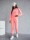 Damen Nicki Hoodie Jogginghose Freizeitanzug Homewear,  Aprikose/L/XL
