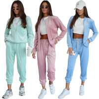 Damen Nicki Freizeitanzug Homewear Pastellfarben...