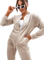 Damen Nicki Freizeitanzug Homewear Loungewear, Beige/S/M