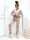 Damen Nicki Freizeitanzug Homewear Loungewear, Beige/S/M