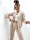 Damen Nicki Freizeitanzug Homewear Loungewear, Beige/S/M