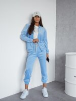 Damen Nicki Freizeitanzug Homewear Loungewear, Hellblau/L/XL