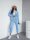 Damen Nicki Freizeitanzug Homewear Loungewear, Hellblau/L/XL