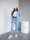 Damen Nicki Freizeitanzug Homewear Loungewear, Hellblau/L/XL