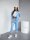 Damen Nicki Freizeitanzug Homewear Loungewear, Hellblau/L/XL