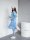 Damen Nicki Freizeitanzug Homewear Loungewear, Hellblau/L/XL