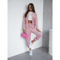 Damen Nicki Freizeitanzug Homewear Loungewear, Puderrosa/L/XL