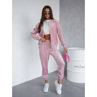 Damen Nicki Freizeitanzug Homewear Loungewear, Puderrosa/L/XL