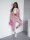 Damen Nicki Freizeitanzug Homewear Loungewear, Puderrosa/L/XL