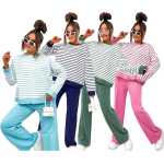Damen Jogginganzug Freizeitanzug Baumwoll-Set –...