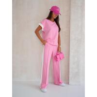 Damen Jogginganzug Freizeitanzug mit Sweatshirt Baumwoll-Trainingsanzug; Rosa/M/38