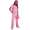 Damen Jogginganzug Freizeitanzug mit Sweatshirt Baumwoll-Trainingsanzug; Rosa/M/38