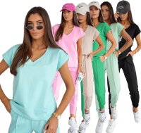 Damen Freizeitanzug Jogginganzug Baumwoll-Trainingsanzug...
