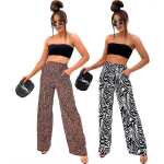 Trendige Damenhose mit Animal Print – Weit...