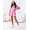 Damen Jogginganzug  Zweiteiler Homewear – Kurzarmshirt & Shorts Rosa/M/38