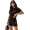 Damen Jogginganzug  Zweiteiler Homewear – Kurzarmshirt & Shorts Schwarz/S/36