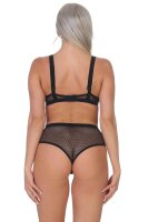 Damen Zweiteiliges Mesh-Dessous, Schwarz/80 (L)/DD