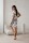 Damen Mittellanges Etui Kleid mit Geometrischem Print – Modern, Praktisch und Vielseitig Schwarz/L/40