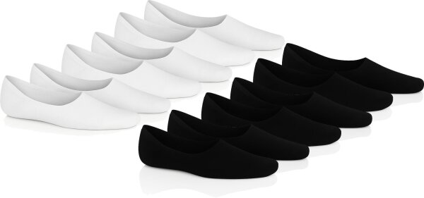 12 Paar Damen & Herren Füßlinge – Unsichtbare Sneaker & Sport-Socken mit rutschfestem Silikon,