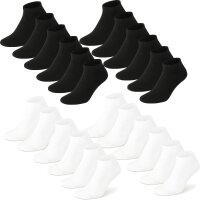 12 Paar Sneaker Socken Herren Baumwolle, Gr. 39-42 43-46