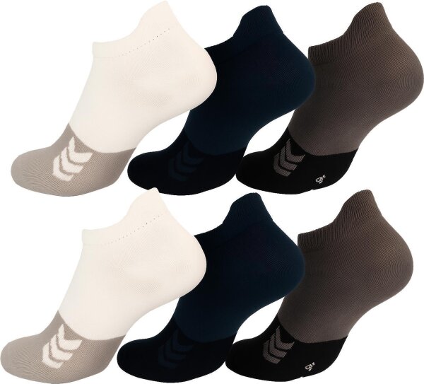 6 Paar Sport-Sneaker Socken mit Fersenlasche,