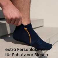 6 Paar Sport-Sneaker Socken mit Fersenlasche,