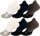 6 Paar Sport-Sneaker Socken mit Fersenlasche,