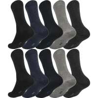 10× Herren Socken Komfortbund – 80% Baumwolle – Alltag & Sport – Mehr-Pack