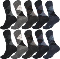 10 Paar Herren Socken mit Komfortbund – Klassisch...
