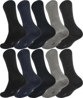 10 Paar Herren Socken mit Komfortbund – Klassisch & Bequem für Alltag und Sport