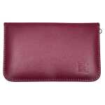 12teiliges Solingen* Maniküre Set mit Leder-Etui Nagelpflege,  Magenta