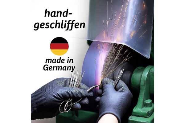 5-tlg Maniküre-Set aus Echtleder – Made in Germany | Solingen Instrumente im Etui