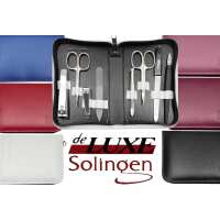 8-teiliges Maniküre-Set Echtleder Etui ·...