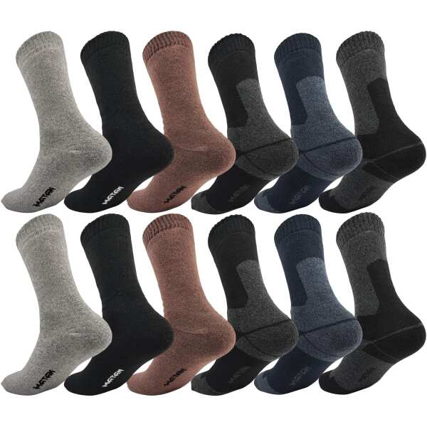 Herren Thermo Winter Socken Vollfrottee Warm Baumwolle;