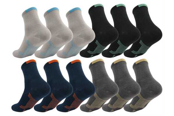 3 Paar Herren Quarter Socken halbhoch mit Belüftung Sport Freizeit Baumwolle