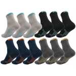 3 Paar Herren Quarter Socken halbhoch mit Belüftung...