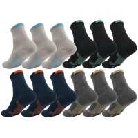 3 Paar Herren Quarter Socken halbhoch mit Belüftung...