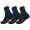 3 Paar Herren Sport Sneaker Socken Quarter Socks Kurzsocken Halbsocken Dunkelblau/43-46